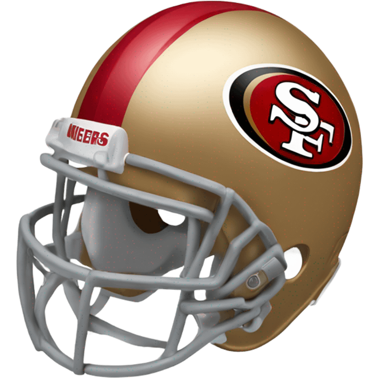 49ers helmet and football  emoji