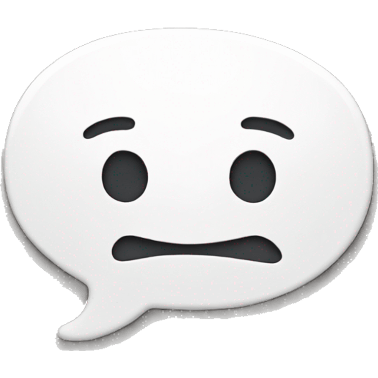 an empty speechbubble emoji