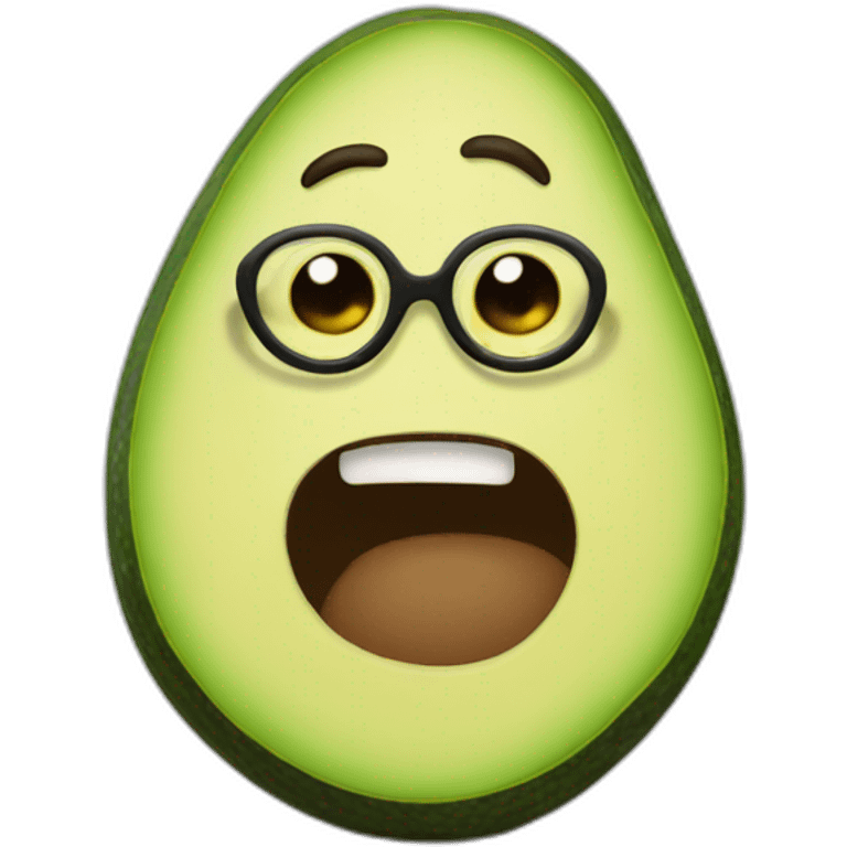 avocado nerd emoji