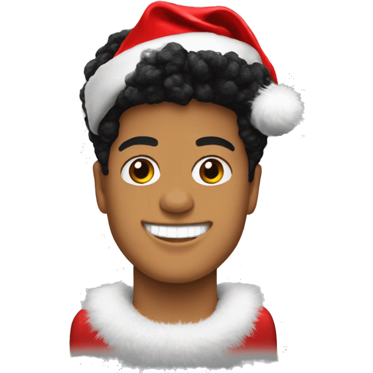 bruno mars with santa hat emoji