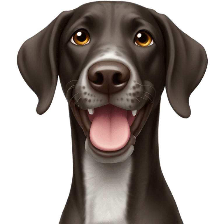 german pointer smiling emoji