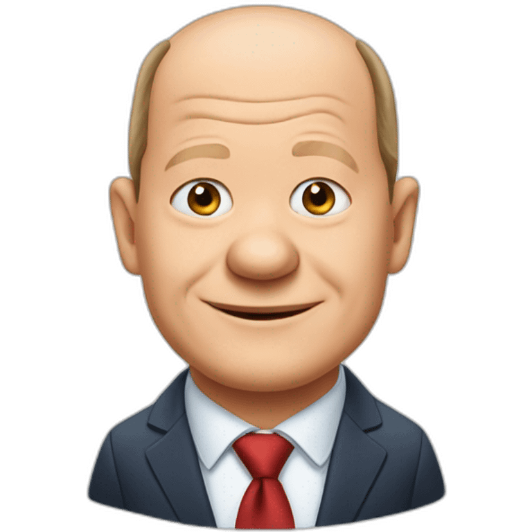 Cute Olaf scholz emoji