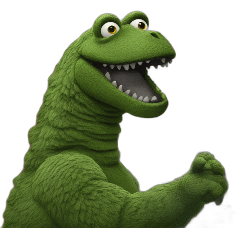 sesame street godzilla emoji