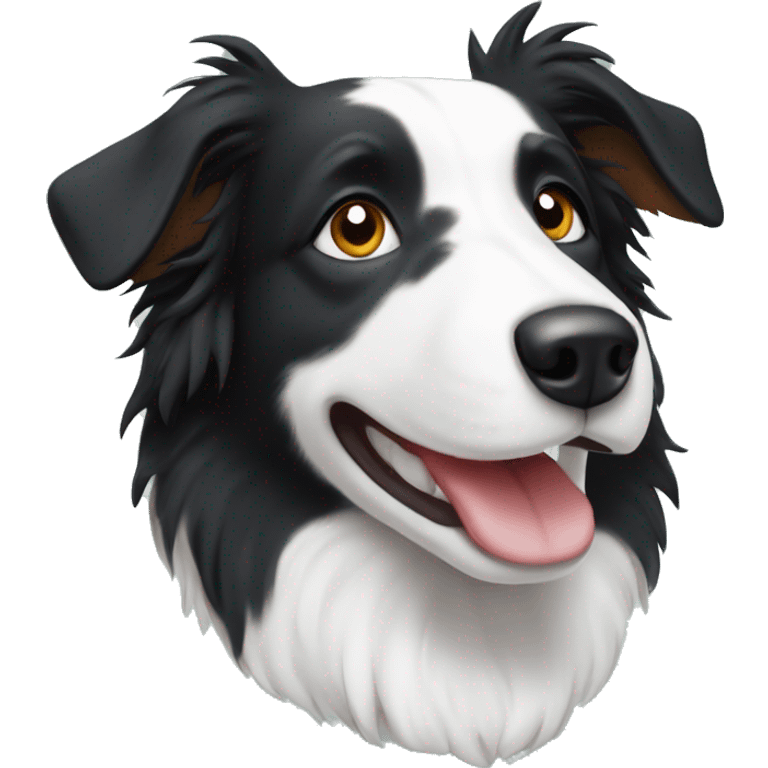 Border collie Christmas  emoji