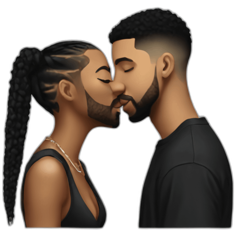 drake kissing 21 savage emoji