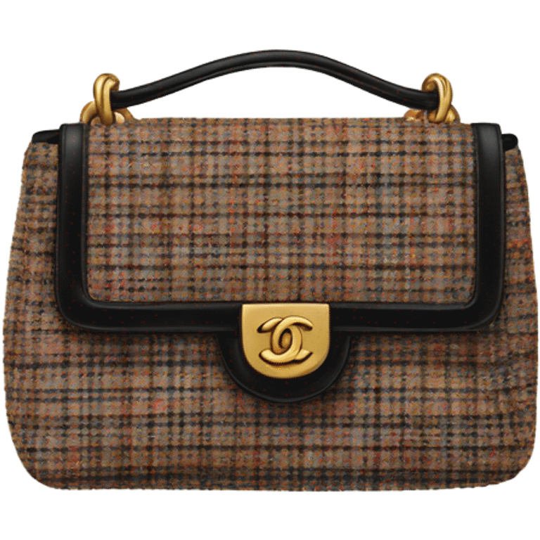 Tweed chanel bag  emoji