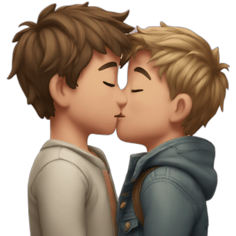 pig boy kiss emoji