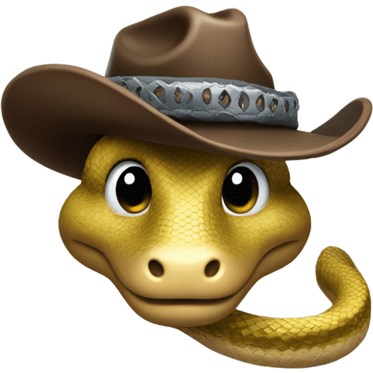 Cowboy snake emoji