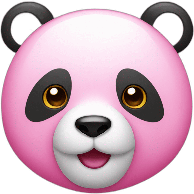 Pink panda emoji