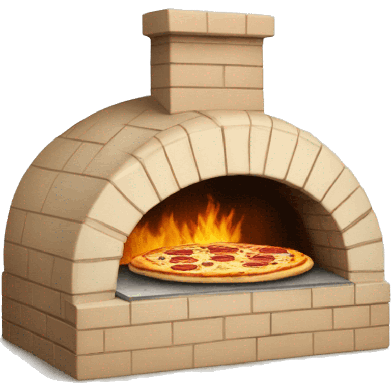 brick pizza oven beige  emoji