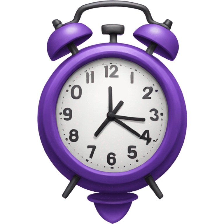 purple clock emoji