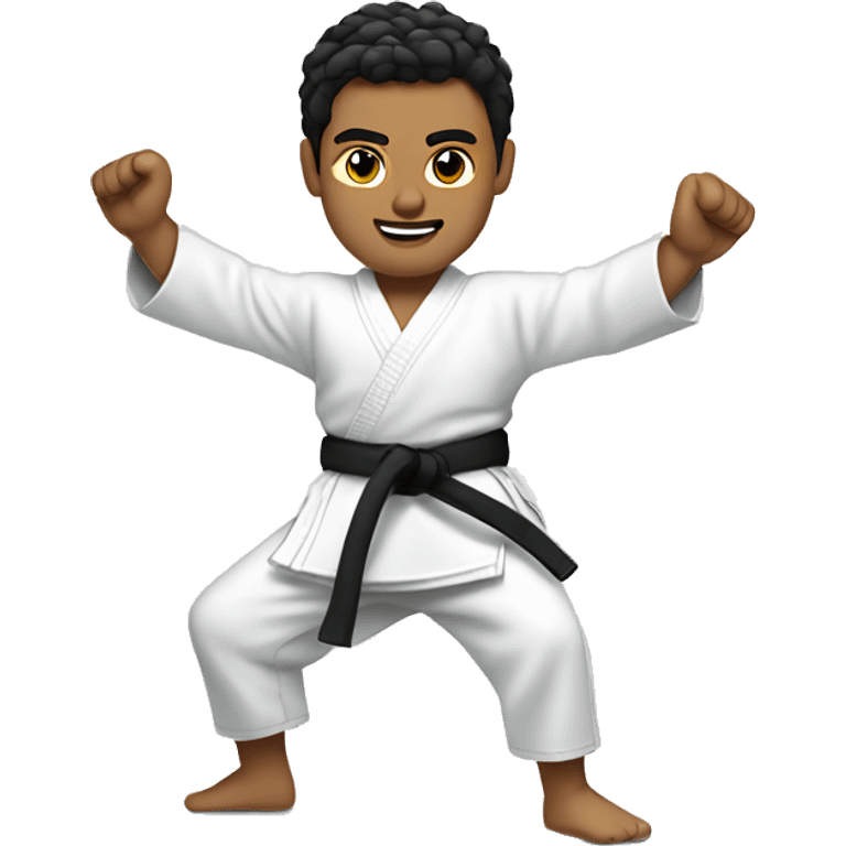 miguel diaz doing karate emoji