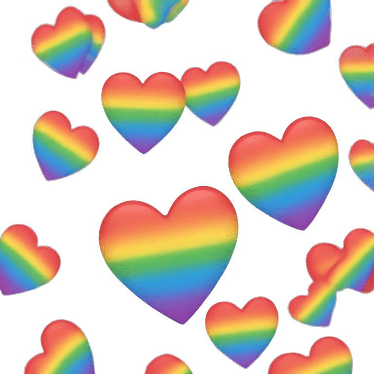 A rainbow heart emoji