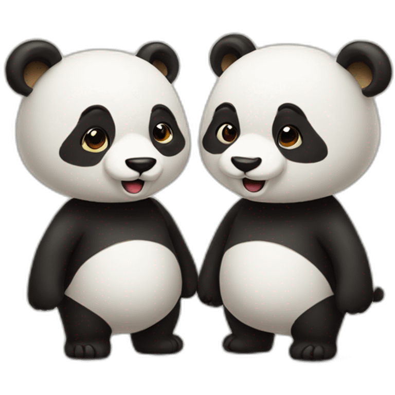 Couple de panda emoji