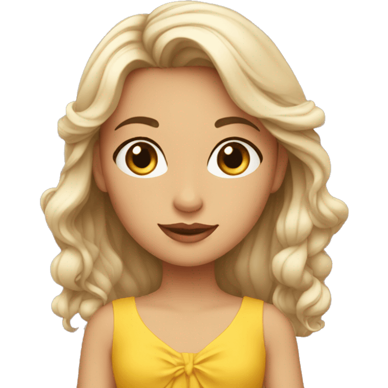 Fille belle emoji