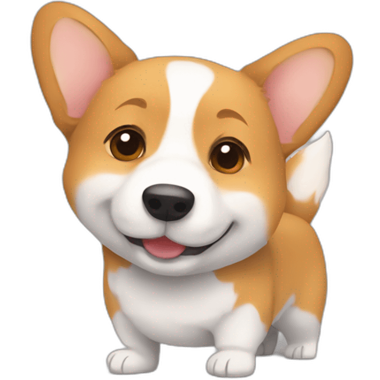 corgi want hug emoji