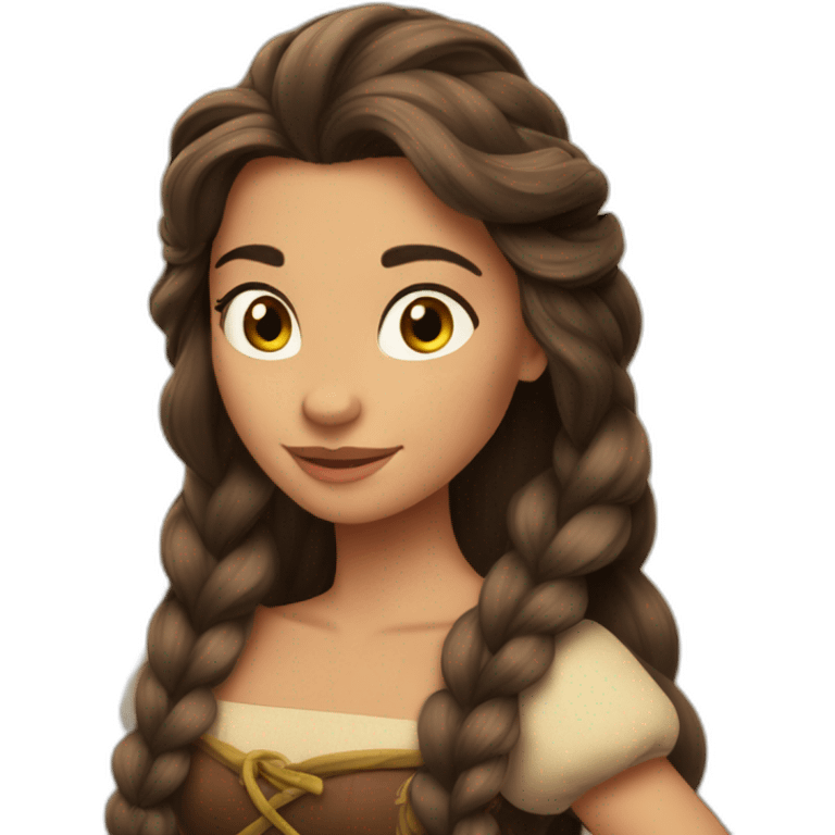 Raiponce brune emoji