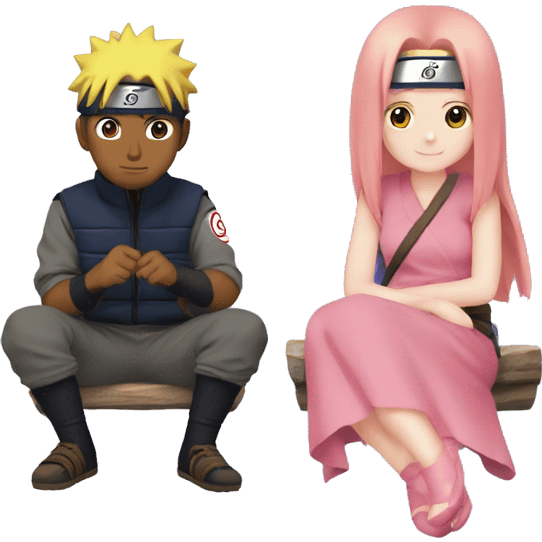 Naruto and sakura emoji