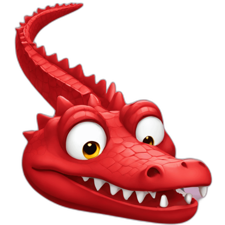 red crocodile emoji