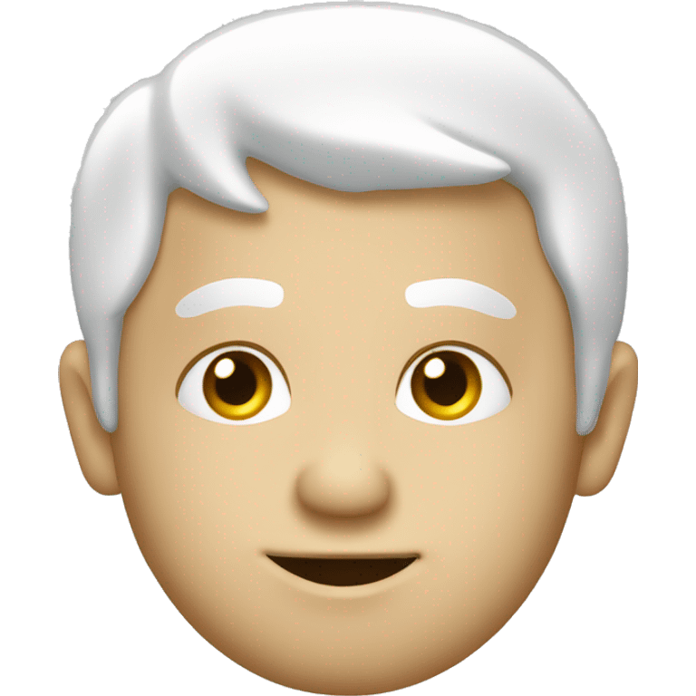 perre noël blanc de profil emoji