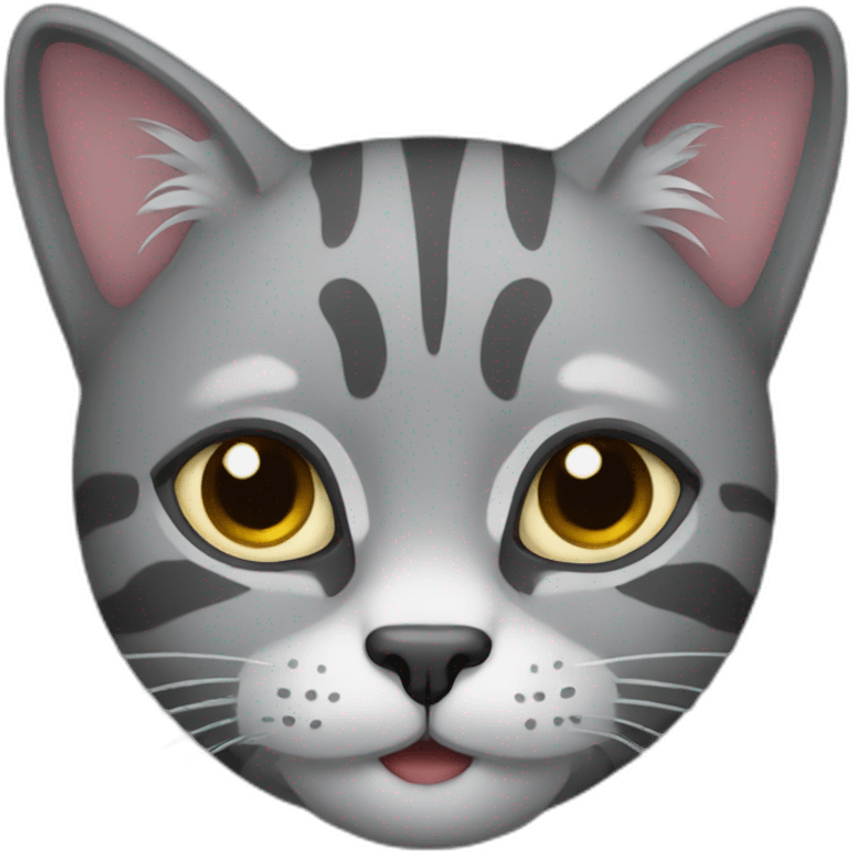 grey tigered cat emoji