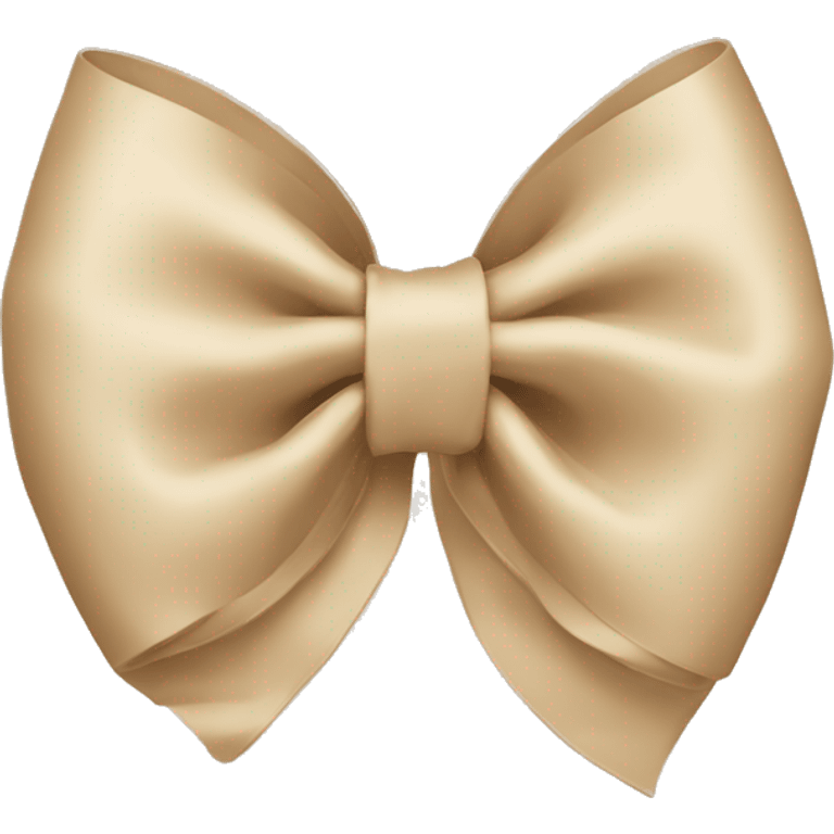 Beige bow emoji