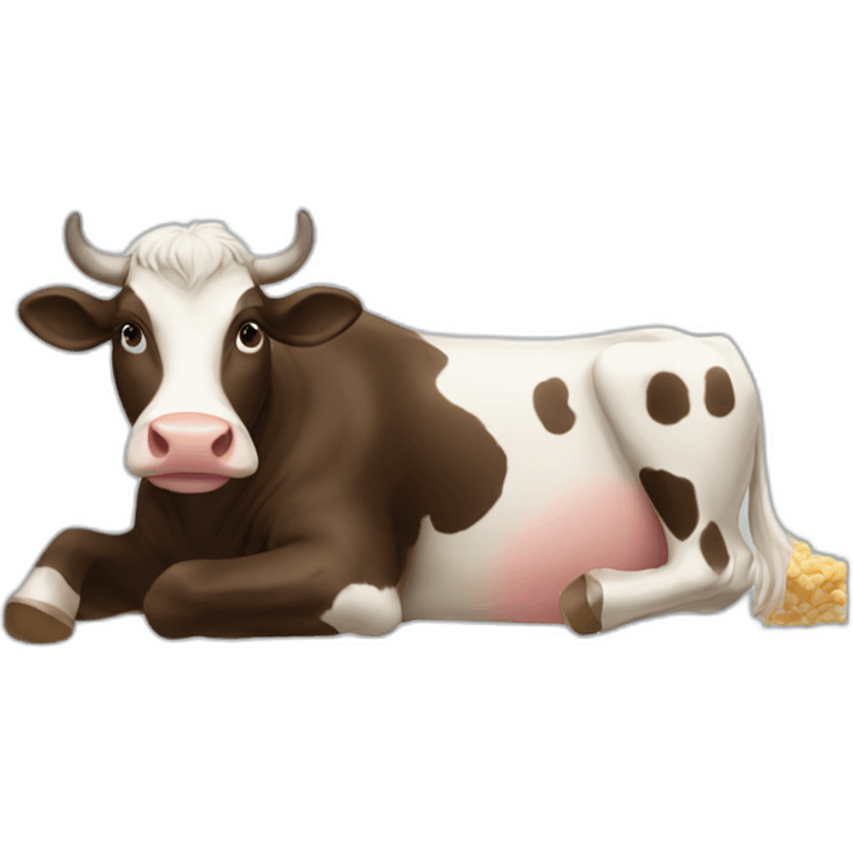 Cow eat meet emoji