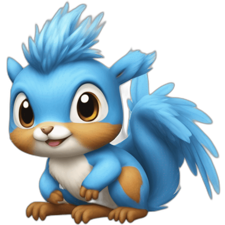 crazy funny stupid Articuno pokemon baby's realistic squirrel emoji