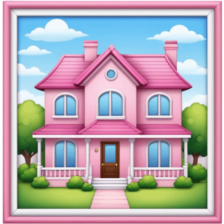 girly house  emoji