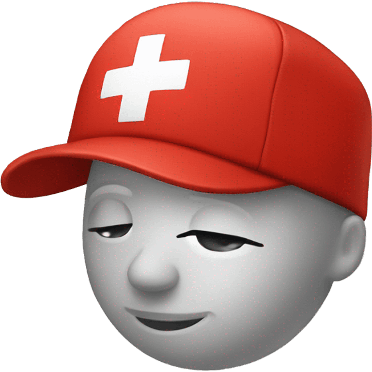  medical cap red cross emoji