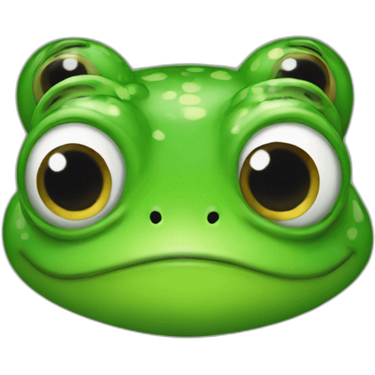 A gay frog emoji