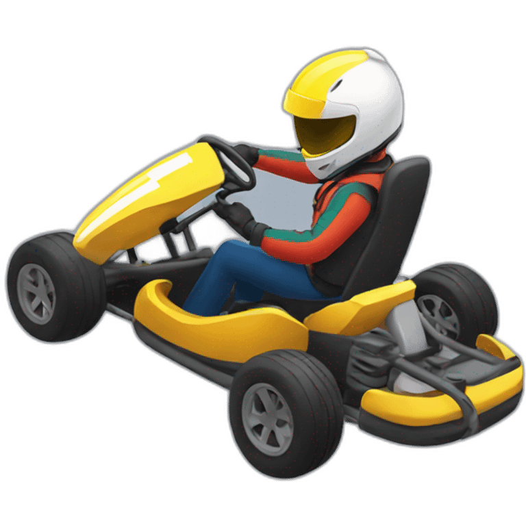 Karting riding emoji