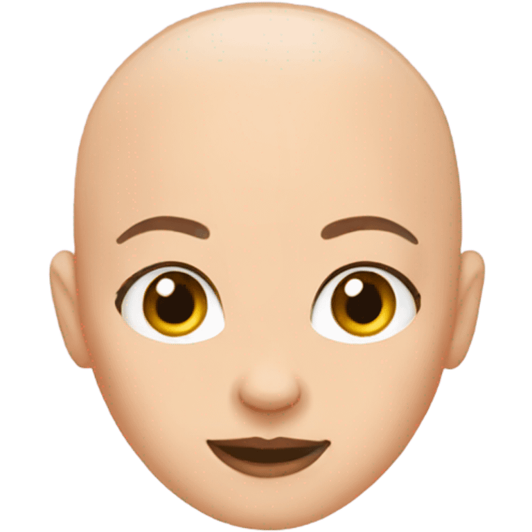 Bald girl emoji