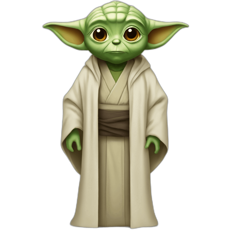 Yoda avec une abaya emoji