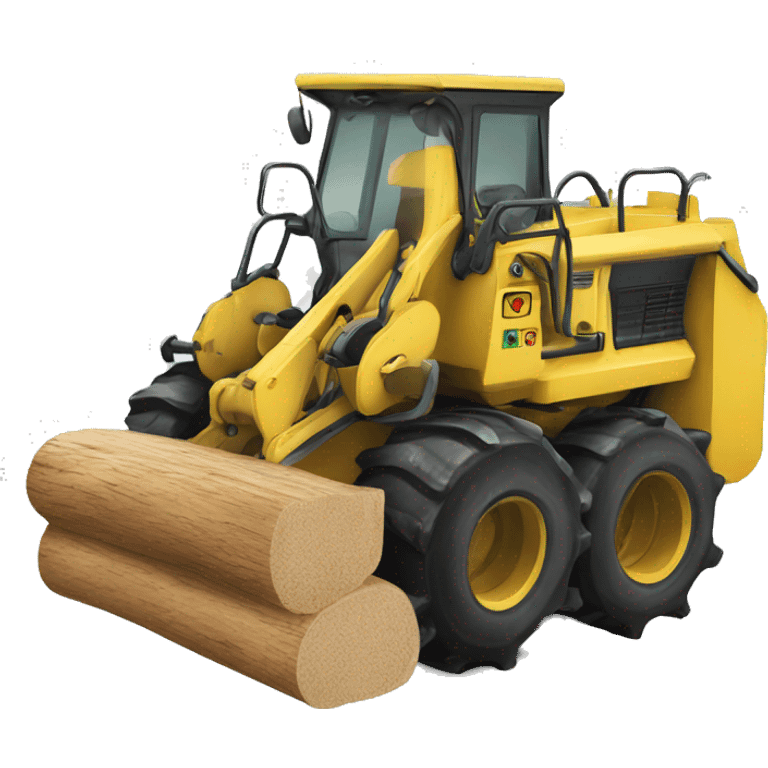 wood skidder machine emoji