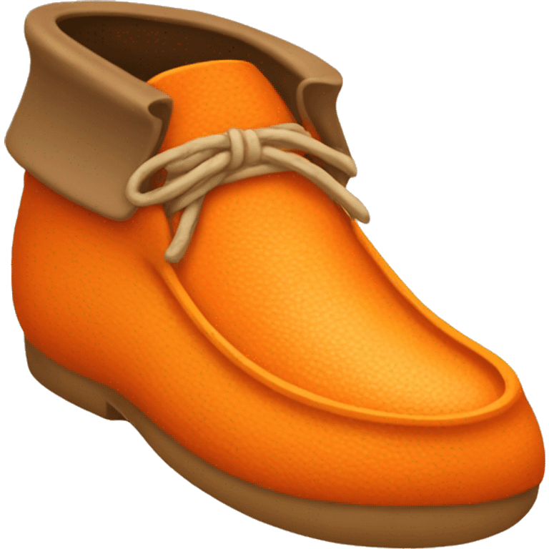 orange moccasin emoji