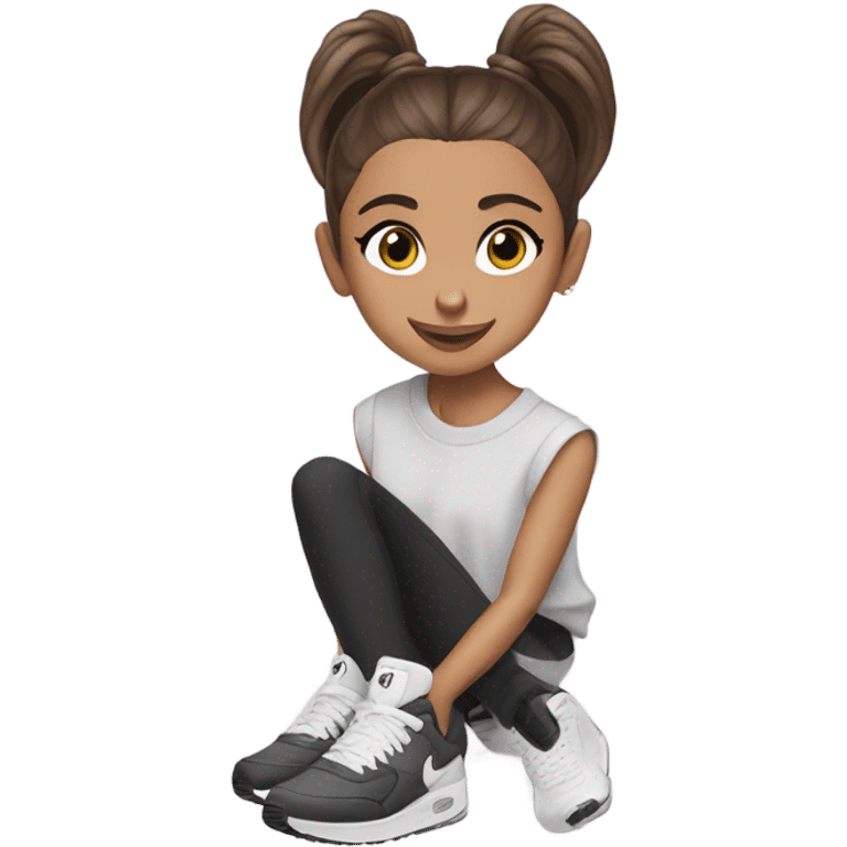 Ariana grande wearing 27C Nikes  emoji