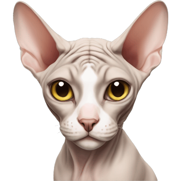 Grej sphynx cat emoji