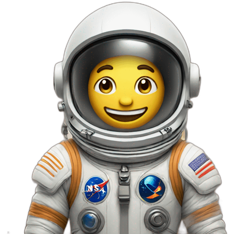 Happy spaceman emoji