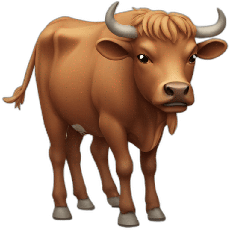 a ox out of breath emoji