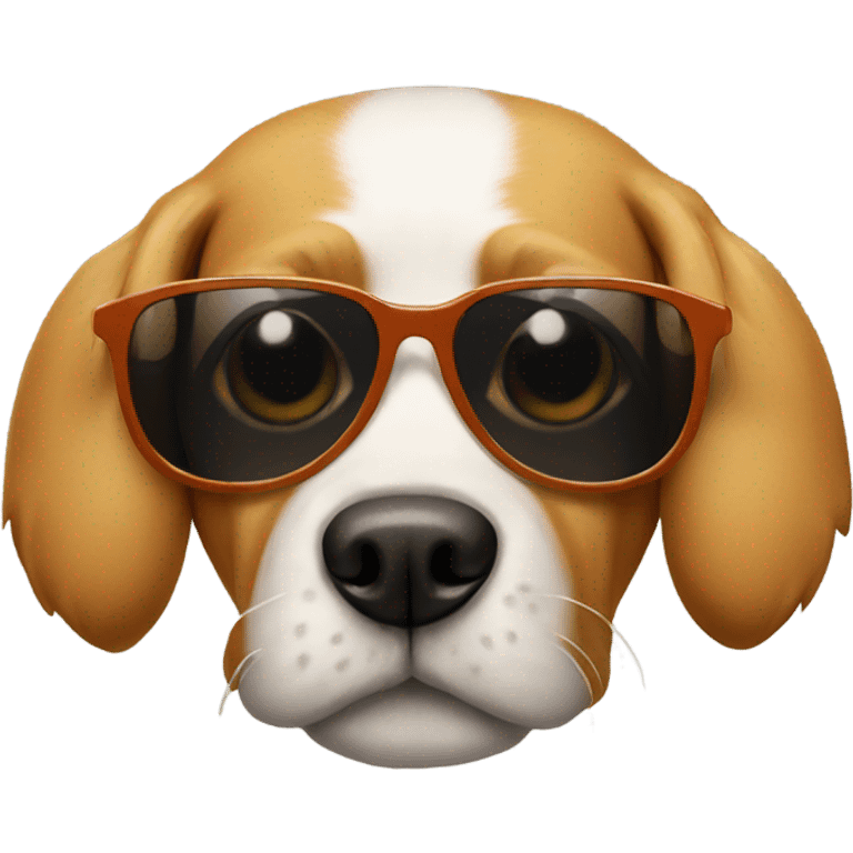 Dog with sunglasses  emoji