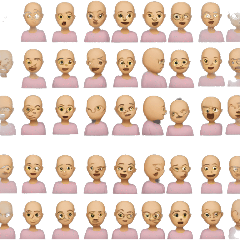 bald women emoji