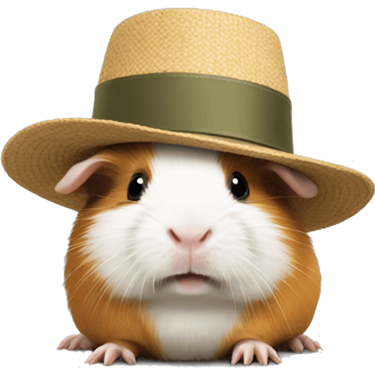 Guinea pig with a hat emoji