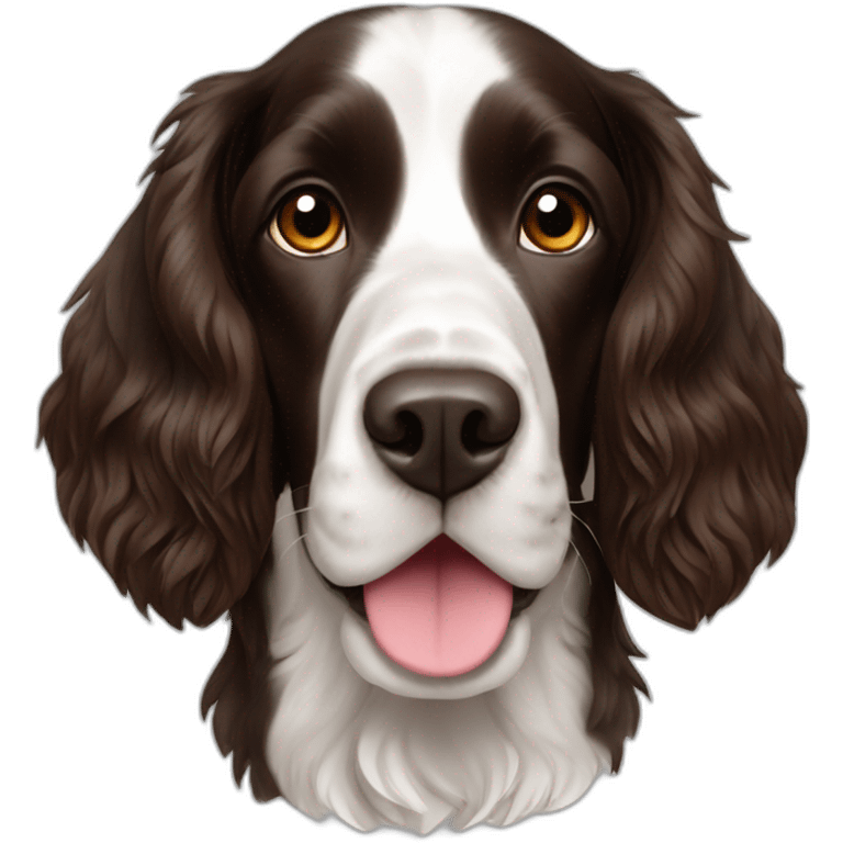 Dog English Springer Spaniel full-height emoji