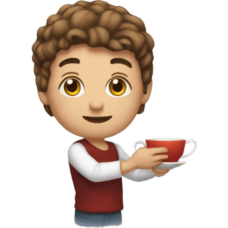 holding teacup emoji