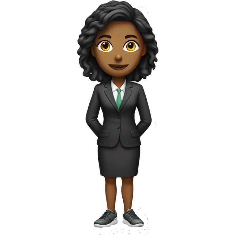 female lawyer in sneakers emoji