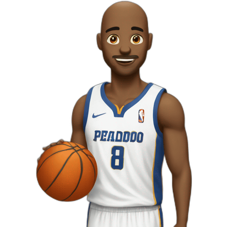 pelado jugando basquet emoji