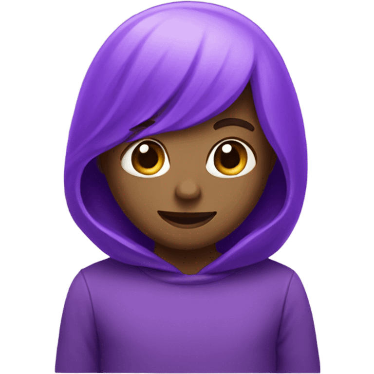 Purple cute emoji emoji