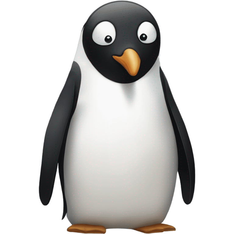 Overly depressed penguin  emoji