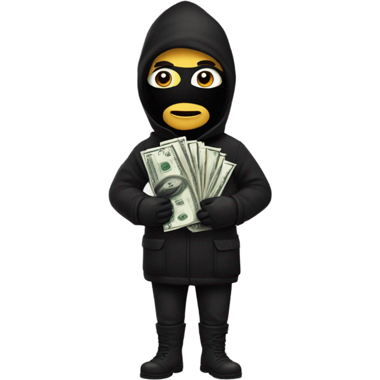 Robber with money bag emoji